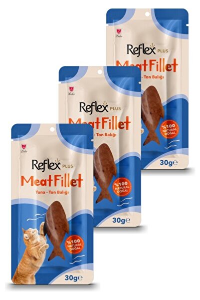 Reflex Plus Meat Fillet Yetişkin Kediler Için Ödül Maması Ton Balığı 30 gr Üç...