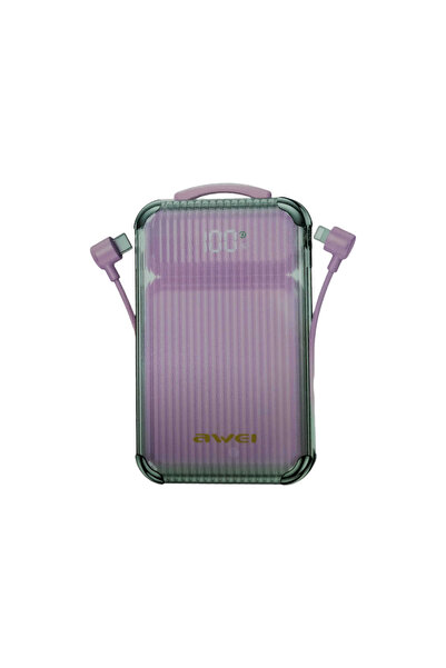 AWEI Powerbank - P89K - 10.000mah - - 009386 - Pink