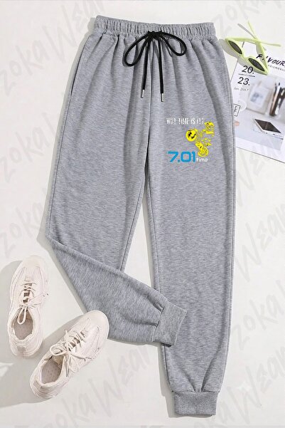 ZOKAWEAR بنطلون رياضي مطبوع للجنسين من Wot Time is it 701 Time