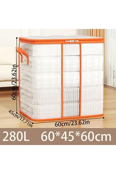Choice3 280L Plastic Transparent Clothes Blanket Quilt Organizer Storage Bag ...