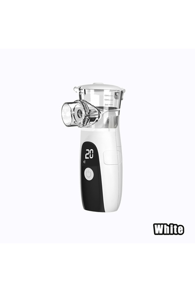 Choice4 White Handheld Portable Inhale Nebulizer LCD Display Mesh Atomizer in...