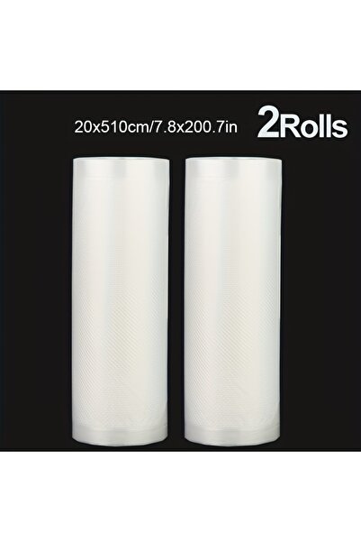 Choice 20x510CM 2 Rolls 2 Rolls Bulk Value Pack Heavy-Duty BPA-Free Vacuum Se...