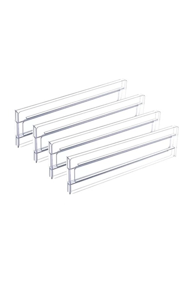 Choice 4pcs 1/4/6pack Drawer Dividers Organizers Adjustable Plastic Drawers S...