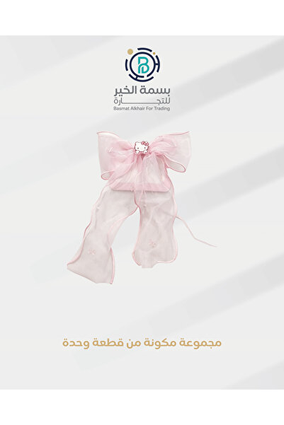 Hello Kitty مشبك شعر قماش للفتيات مطبوعة برسومات شخصية كرتونية هالو كاتي