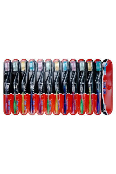 choice2 12pcs color 12pcs manual soft fur toothbrush for adults, affordable f...