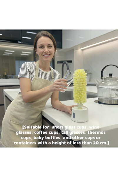 Choice Electric Cup Scrubber Glass Cleaner Lazy Bottles Brush Sink Kitchen Cu...