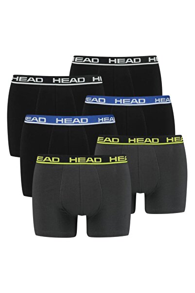 Head Herren Boxershort, 6er Pack - Basic, Baumwoll Stretch, einfarbig