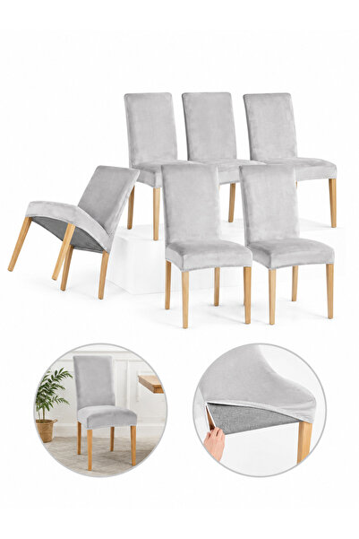 delfin HomeRoy Huse Catifea pentru Scaune – Set 6 Bucăți