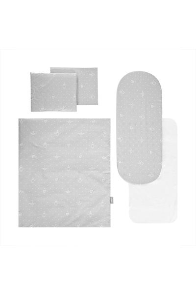 LORELLİ Set lenjerie pentru carucior, cu protectie impermeabila, 6 piese, Lit...