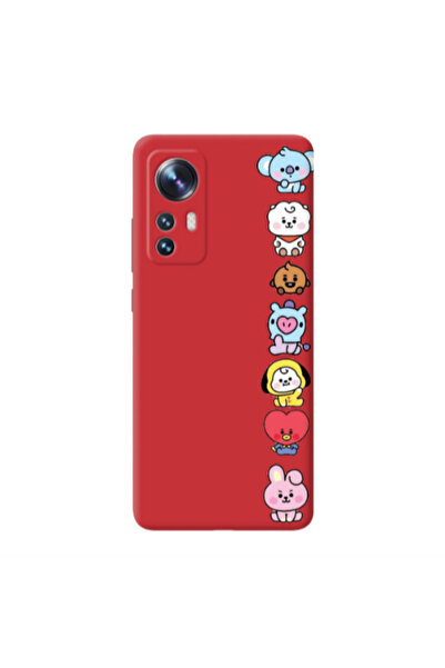 Other Xiaomi Mi 12 Pro Lovely animals Red Colored Silicone TPU Θήκη