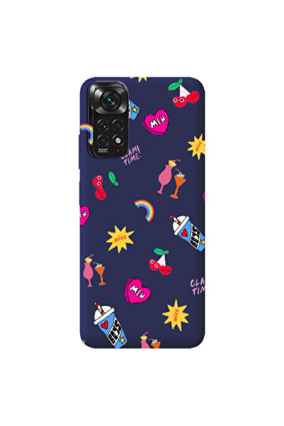 Other Xiaomi Redmi Note 11 4G glam time Dark blue Colored Silicone TPU Θήκη