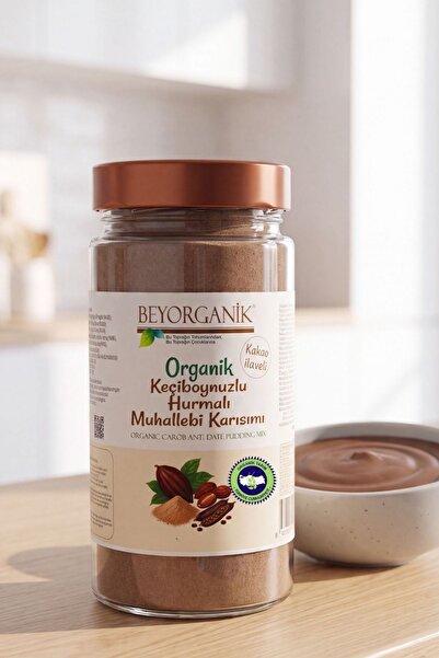 BEYORGANİK Organik Keçiboynuzlu Hurmalı Muhallebi Karışımı 300gr