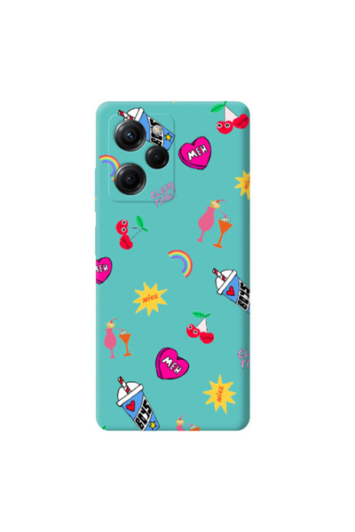 Other Xiaomi Poco X5 Pro glam time Turquoise Colored Silicone TPU Θήκη