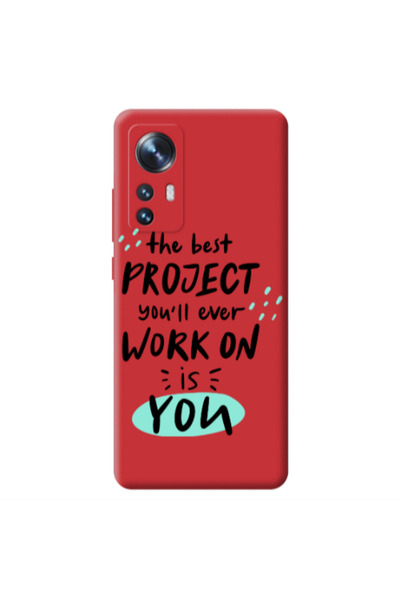 Other Xiaomi Mi 12 The Best Project Red Colored Silicone TPU Θήκη