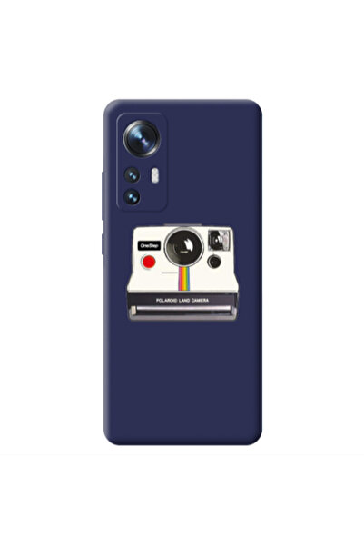 Other Xiaomi Mi 12 Polaroid land camera Dark blue Colored Silicone TPU Θήκη