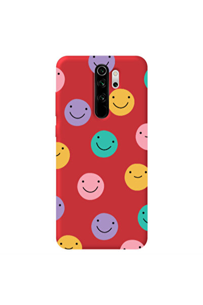 Other Xiaomi Redmi Note 8 Pro Colorful smiles Red Colored Silicone TPU Θήκη