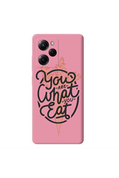 Other Xiaomi Poco X5 Pro You are What You Eat Pink Colored Silicone TPU Θήκη