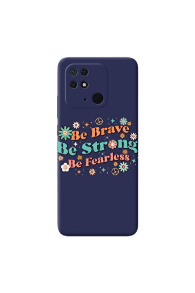 Other Xiaomi Redmi 10C Be Brave Dark blue Colored Silicone TPU Θήκη