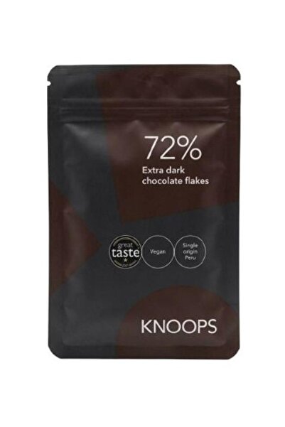 Knoops 72% Extra Dark Chocolate Flakes 35g