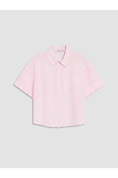 LC Waikiki Peak New Season Striped Oversize Women's Shirt