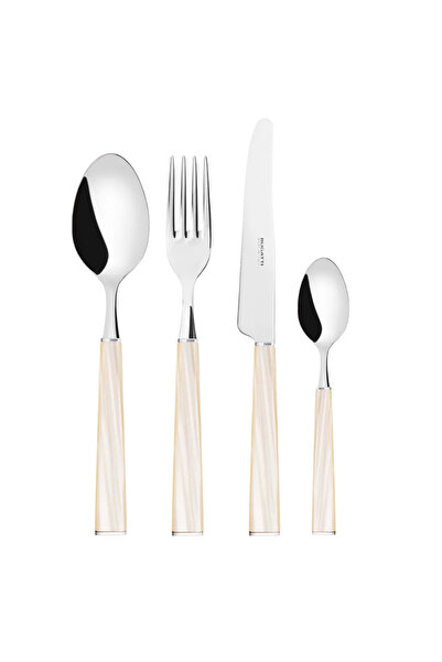 CASA BUGATTI Set de tacâmuri din 24 de piese, Casa Bugatti, Geom, crem