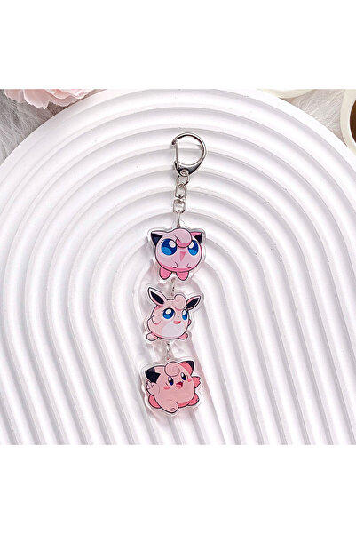 Choice11 5 cm 12 Pokémon Characters Pikachu Bulbasaur Jigglypuff Acrylic Keyc...