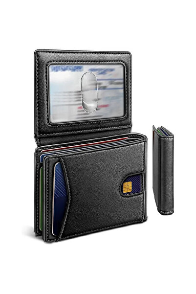 Choice1 Black Business Holder Money Clips Luxury Men Wallets Small Cardholder...