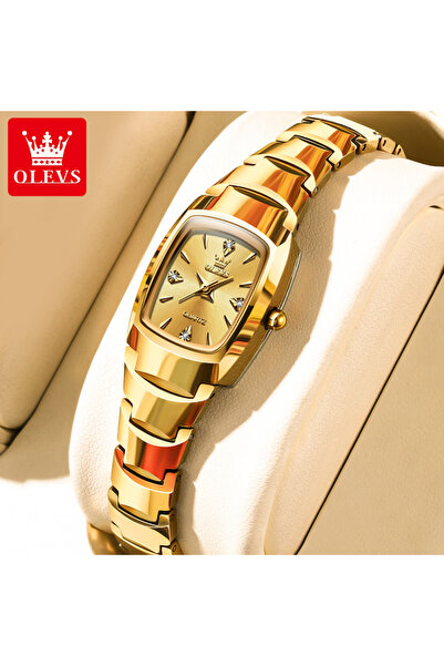 Choice ساعات يد نسائية ذهبية من OLEVS 7006، ماركة راقية، ساعات كوارتز أنيقة م...