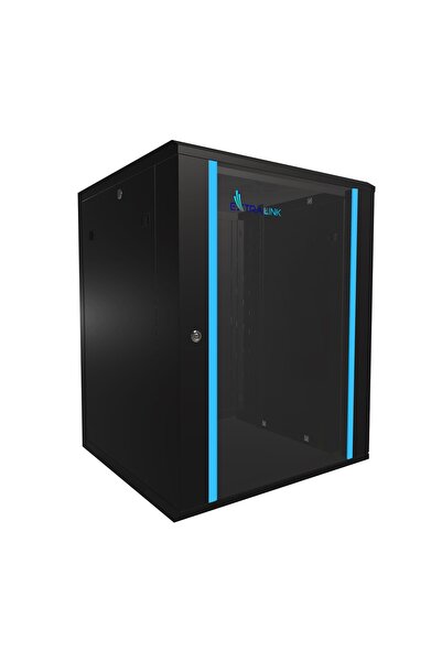 Extralink 15U 600x600 Negru |   Dulap rack |   montat pe perete