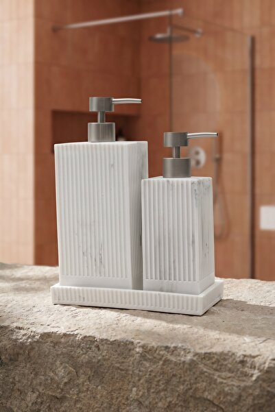 ACAR Laduree Liquid Soap Dispenser Set White