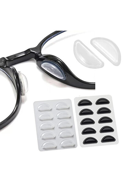Choice1 10Pairs Black White 5/10 Pairs Super Sticky Anti Slip Eyeglass Nose P...