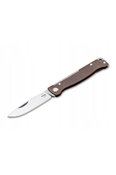 OEM Cutit de buzunar Boker Plus Atlas Copper, lama Droppoint 12C27, maner cup...