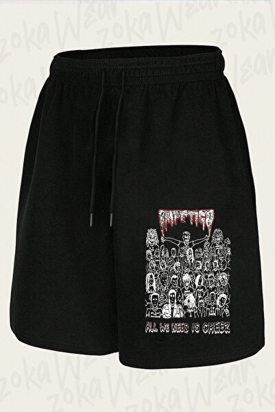 ZOKAWEAR Unisex Impetigo Design Printed Shorts