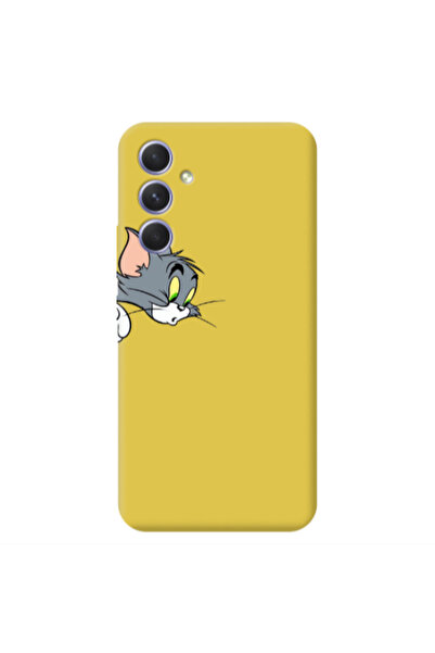Other Samsung A55 Tom 1 Yellow Colored Silicone TPU Θήκη