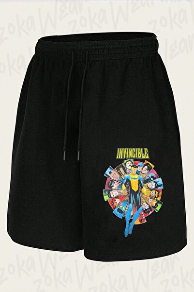 ZOKAWEAR Unisex Invincible V2 Design Printed Shorts
