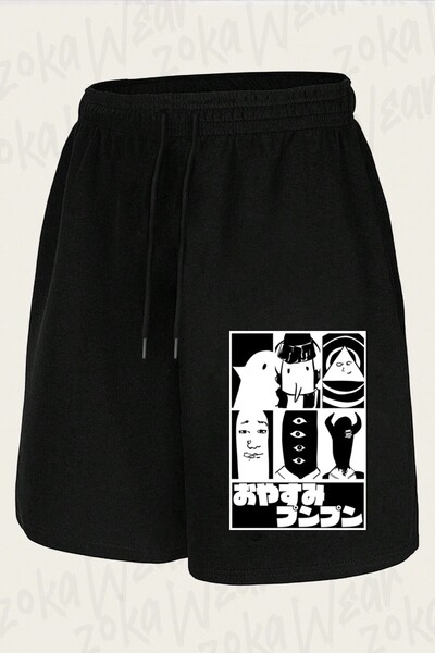 ZOKAWEAR شورت مطبوع بتصميم Oyasumi Punpun للجنسين
