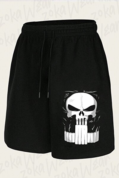 ZOKAWEAR Unisex dizajn odela Punisher, šorti sa printom