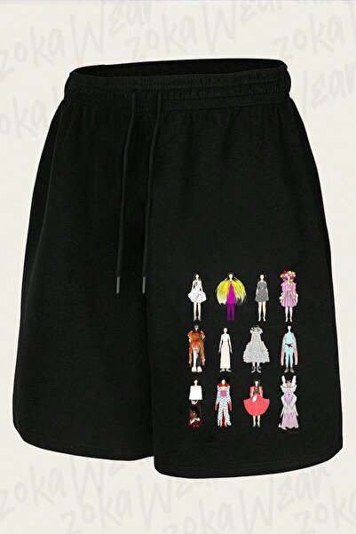 ZOKAWEAR Unisex Outfits of Bjork Fashion Design Printed Shorts