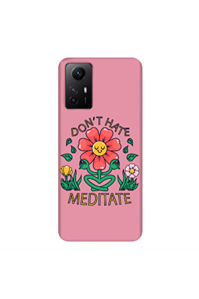 Other Xiaomi Redmi Note 12s Meditate Pink Colored Silicone TPU Θήκη