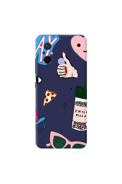 Other Xiaomi Redmi 12C Chill Dark blue Colored Silicone TPU Θήκη