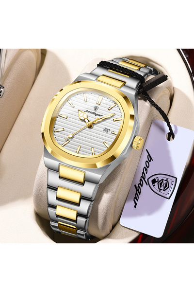 Choice1 789 Gold White Luxury Women’s Wristwatch Stainless Steel Date Quartz ...