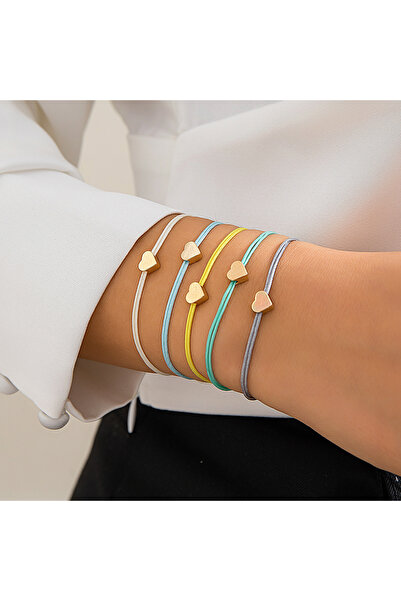 Choice Mixed color Salircon Korean Simple Mixed Color Adjustable Rope Chain B...