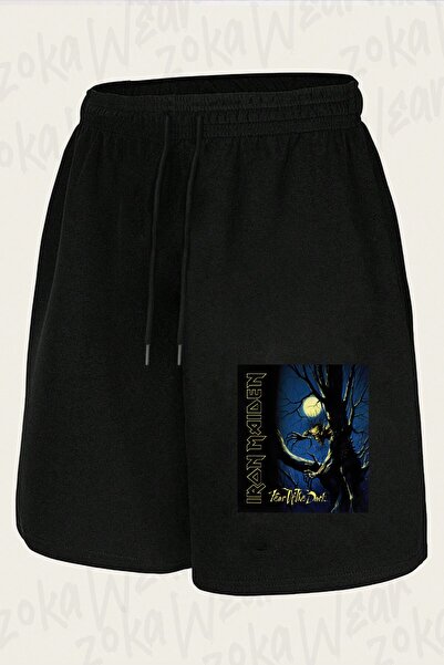 ZOKAWEAR شورت مطبوع بتصميم Iron Maiden Fear للجنسين