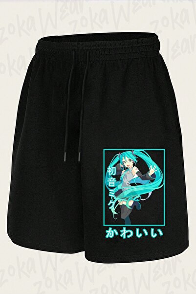 ZOKAWEAR Unisex Hatsune Miku V2 Design Printed Shorts