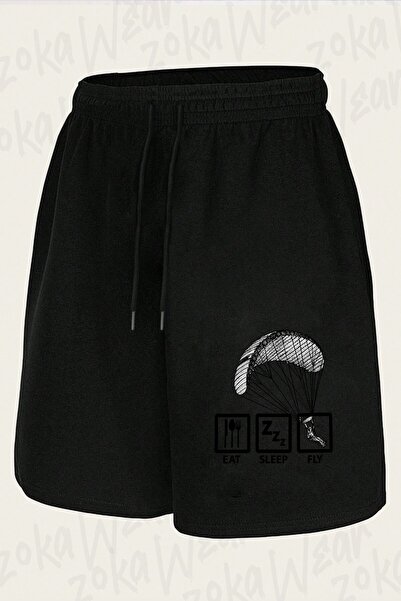 ZOKAWEAR Unisex Paragliding v2 Σορτς με στάμπα σχεδίου