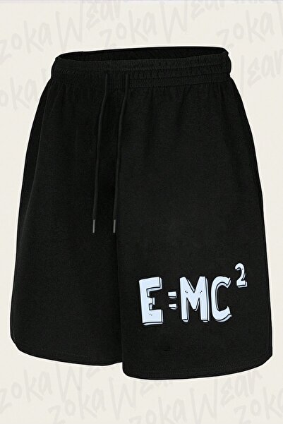 ZOKAWEAR شورت مطبوع بتصميم آينشتاين E Mc2 للجنسين