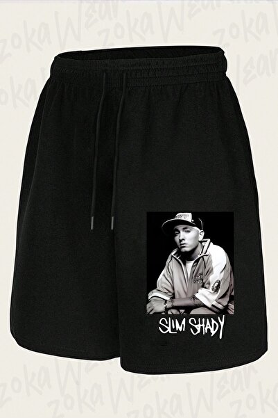 ZOKAWEAR Unisex Eminem Slim Shady 08 Design Printed Shorts