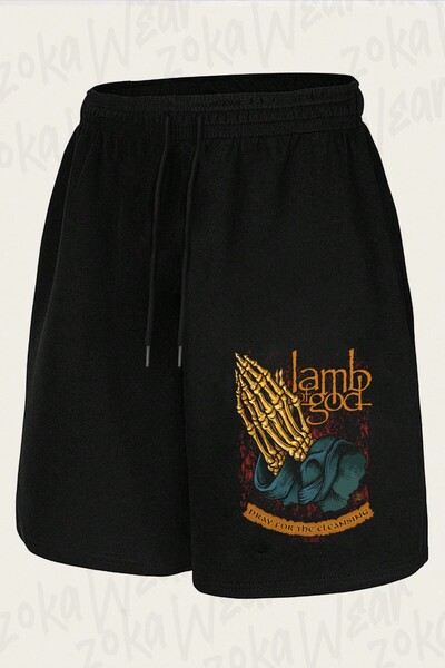 ZOKAWEAR Unisex Lamb of God V2 Design Printed Shorts
