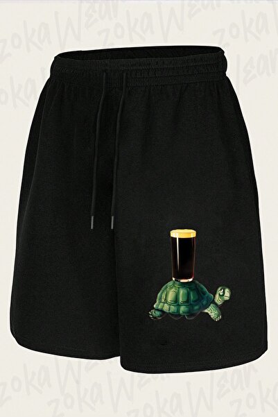ZOKAWEAR Unisex šorts sa printom kornjače u Guinness stilu