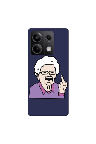 Other Xiaomi Redmi Note 13Pro 5G Crazy Granny Dark blue Colored Silicone TPU ...